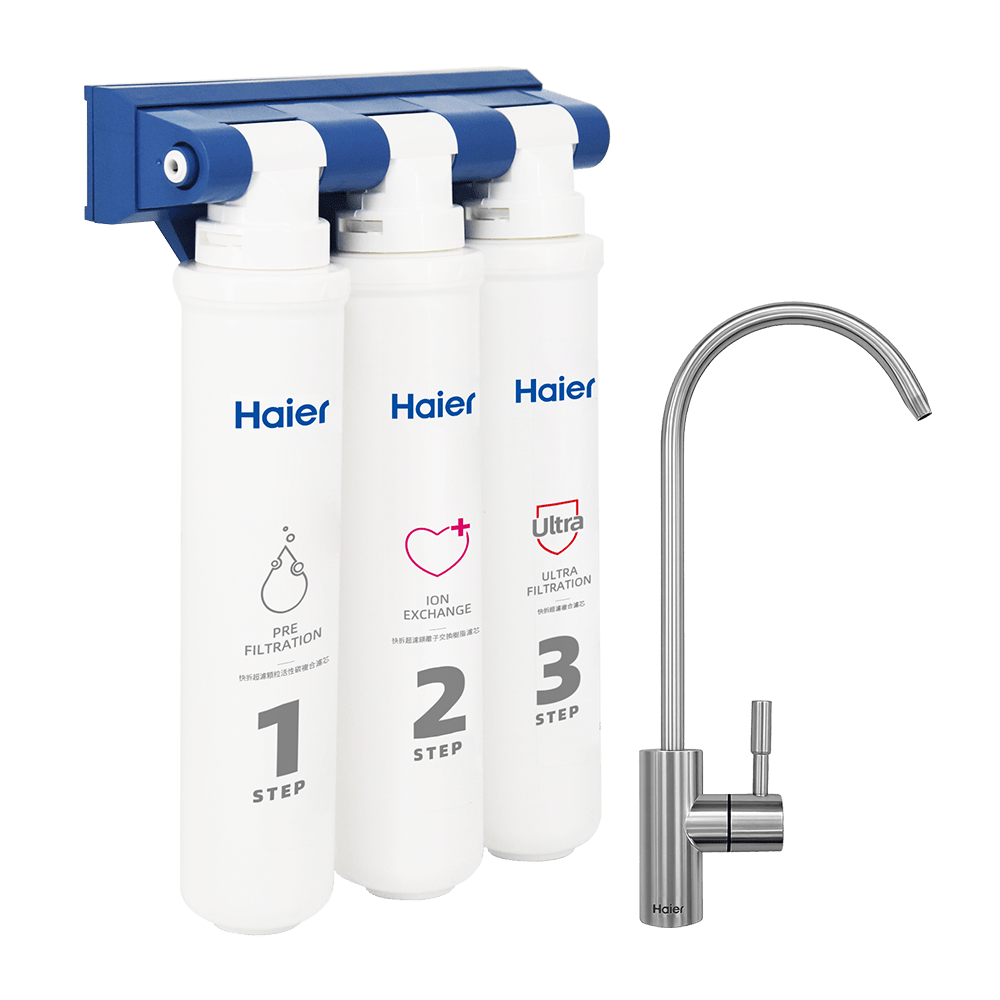 haier海爾快拆型超濾淨水器800-側面