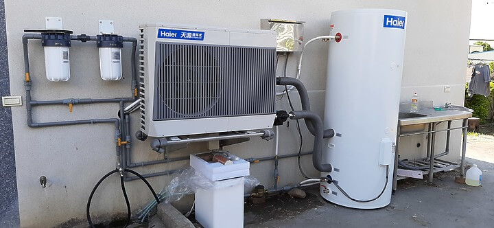 熱泵熱水器與淨水系統